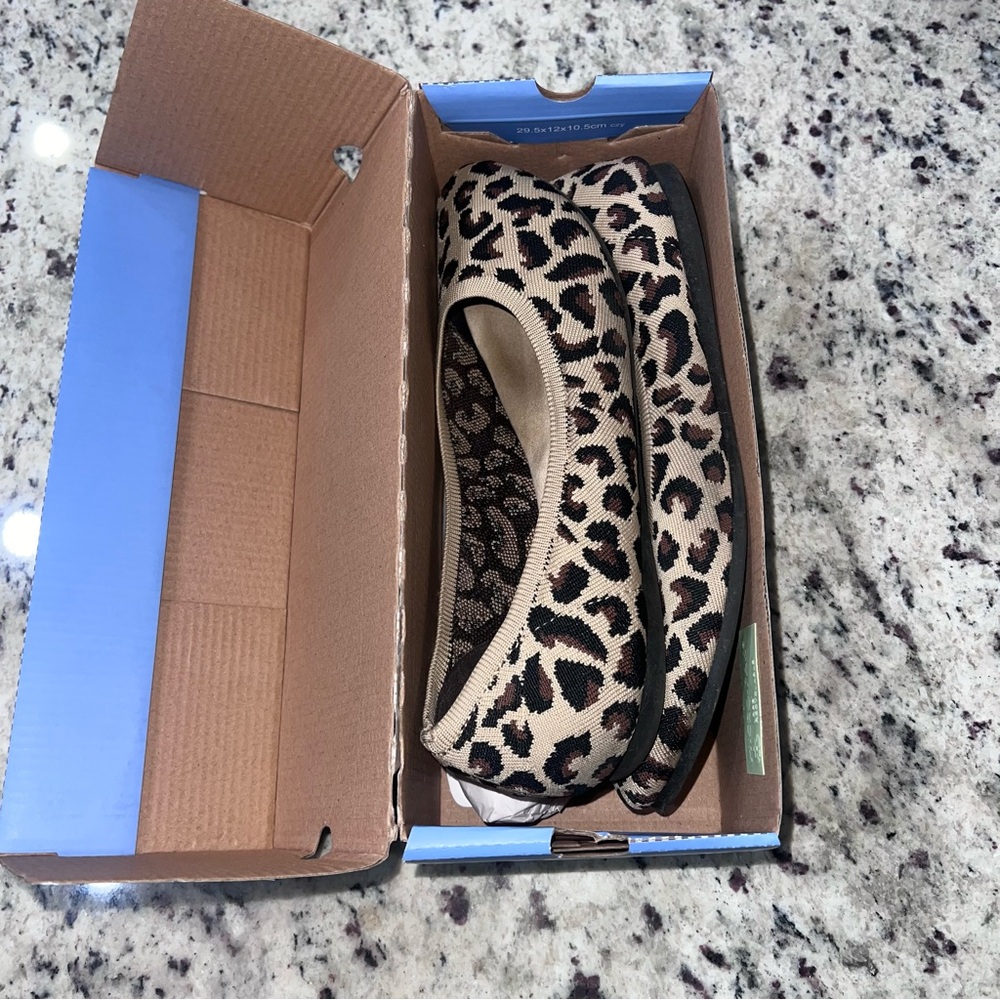 Jellypop Animal Print Flats - Black and Cream